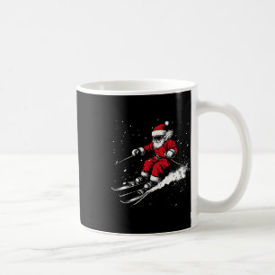 Santa Claus Ski Funny Skiing Xmas Christmas Coffee Mug