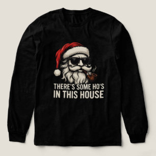 Santa claus smoking a pipe funny T-Shirt Tri-Blend Shirt