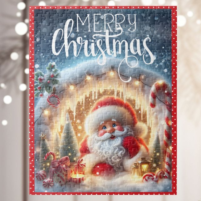 Santa Claus Snow Merry Christmas Kid's Jigsaw Puzzle (Creator Uploaded)