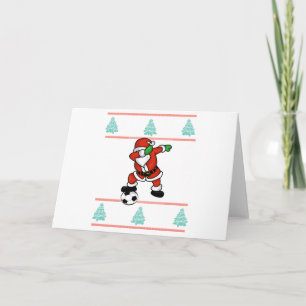 Santa Claus soccer dab ugly Christmas 2018 T-Shirt Holiday Card