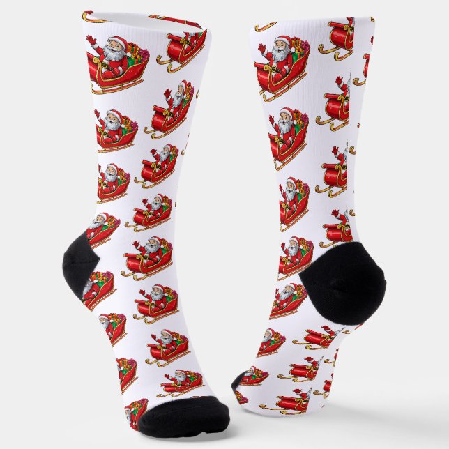 Santa claus socks (Angled)