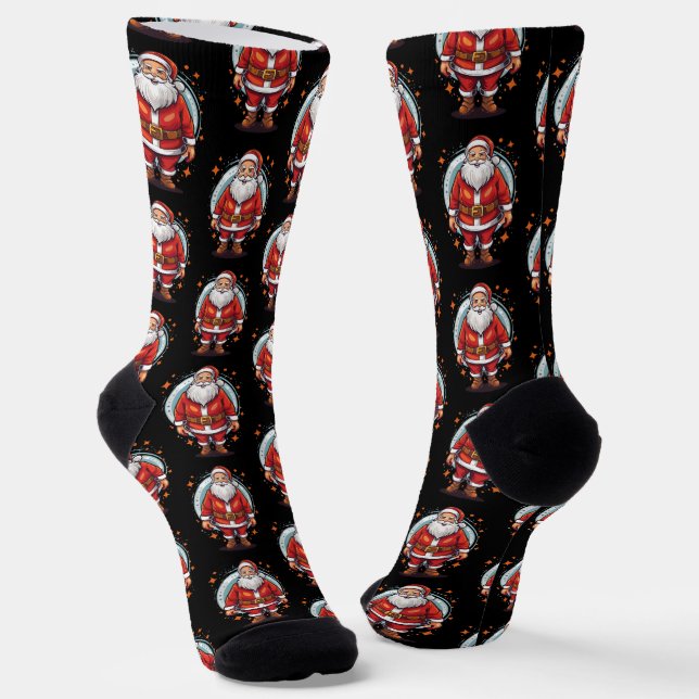 Santa Claus Socks (Angled)
