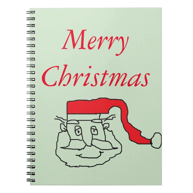 Santa Claus Spiral Notebook (Front)