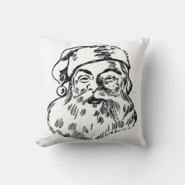 Santa Claus St. Nickolas Christmas Holiday Cushion