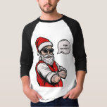 Santa Claus Stay Naughty Funny Christmas  T-Shirt<br><div class="desc">Spread some Christmas cheer with a side of humour in this Santa Claus Stay Naughty Funny Christmas T-Shirt! Featuring a playful design of Santa Claus with the bold message "Stay Naughty, " this tee is perfect for anyone who enjoys a cheeky holiday twist. Whether you're attending a Christmas party, hanging...</div>