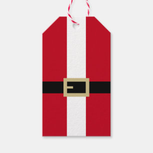 Santa Claus Suit Christmas Gift Tags