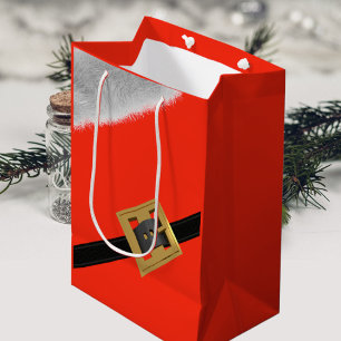 Santa Claus Suit Christmas Holiday Gift Bag