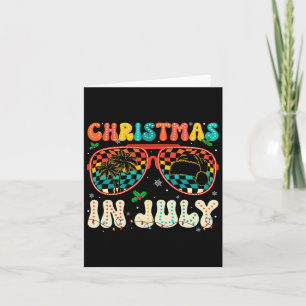 Santa Claus Sungles Beach Christmas In July Men Wo Card