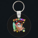 Santa Claus Sungles Beach Christmas In July Men Wo Key Ring<br><div class="desc">Santa Claus Sungles Beach Christmas In July Men Women Kid</div>