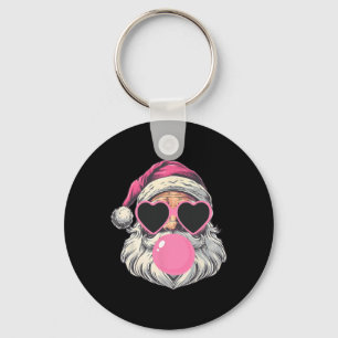 Santa Claus Sungles Christmas Xmas Family Pyjamas Key Ring