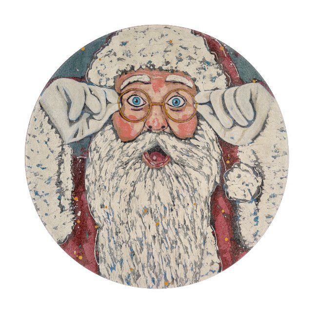 Santa Claus Surprise Cutting Board (Front)