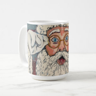 Santa Claus Surprised Coffee Mug