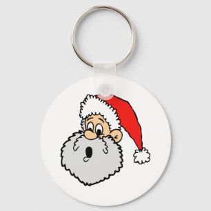 Santa Claus Surprised Key Ring