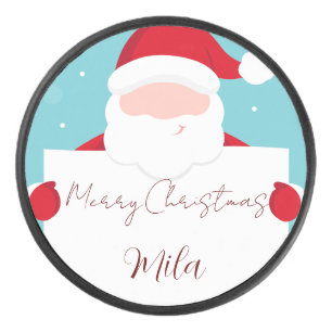 Santa Claus, sweet Christmas  Hockey Puck