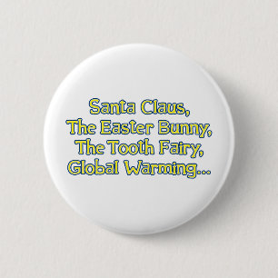 Santa Claus, The Easter Bunny, The Tooth Fairy, Gl 6 Cm Round Badge