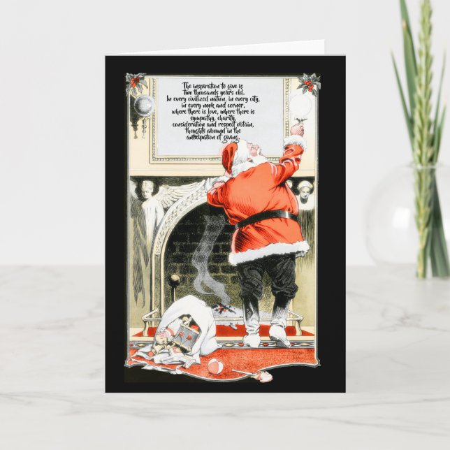 Santa Claus - The Inspiration To Give Card (Front)