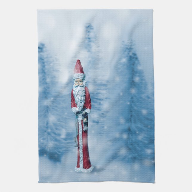Santa Claus: the Lean Years Tea Towel (Vertical)
