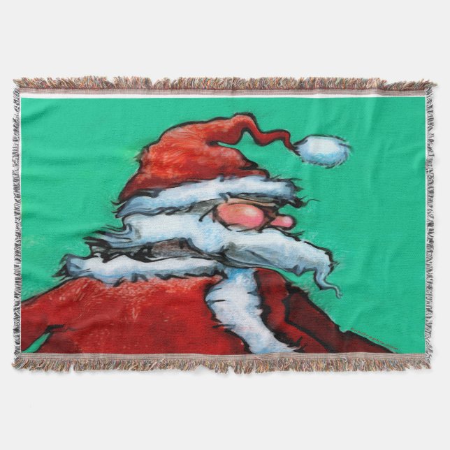 Santa Claus Throw Blanket (Front)