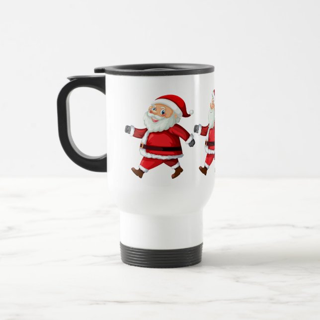 Santa Claus Travel Mug (Left)