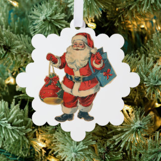 Santa Claus  Tree Decoration Card