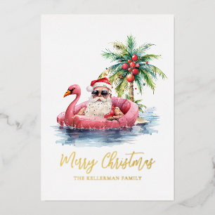 Santa Claus Tropical Beach Christmas