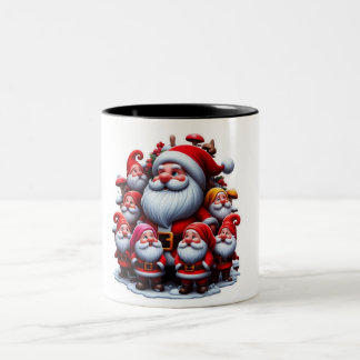 Santa Claus Two-Tone Coffee Mug