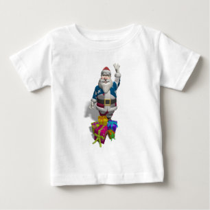 Santa Claus US Flag Jacket Baby T-Shirt
