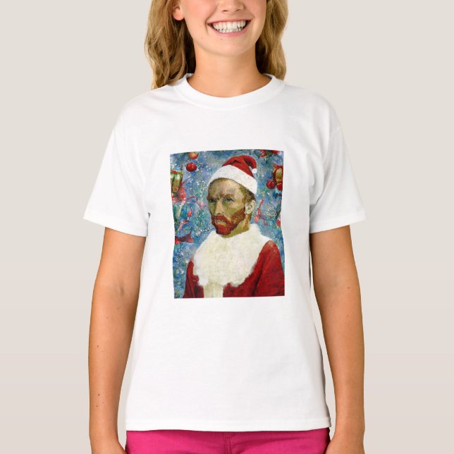 Santa Claus, Van Gogh T-Shirt (Front)