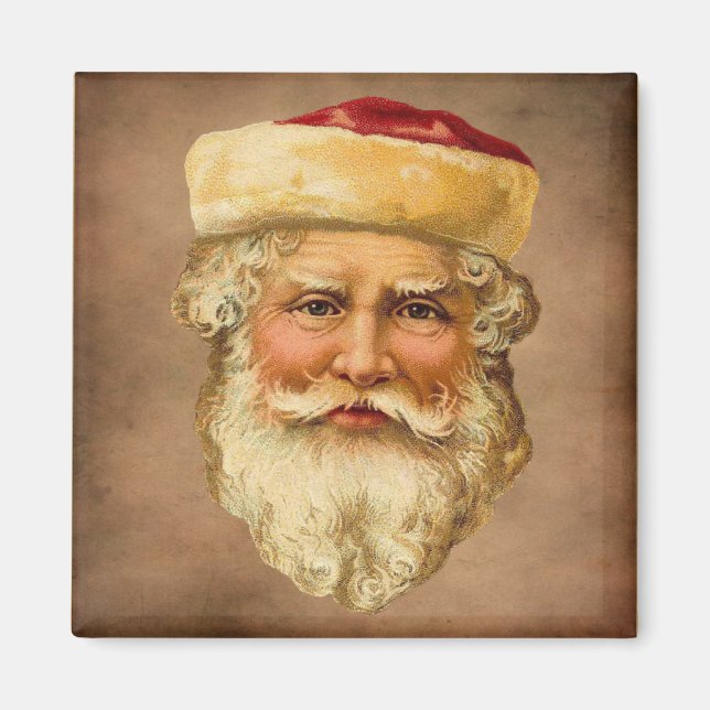 Santa Claus Vintage Fridge Magnet (Front)