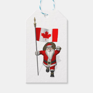 Santa Claus Visiting Canada Gift Tags