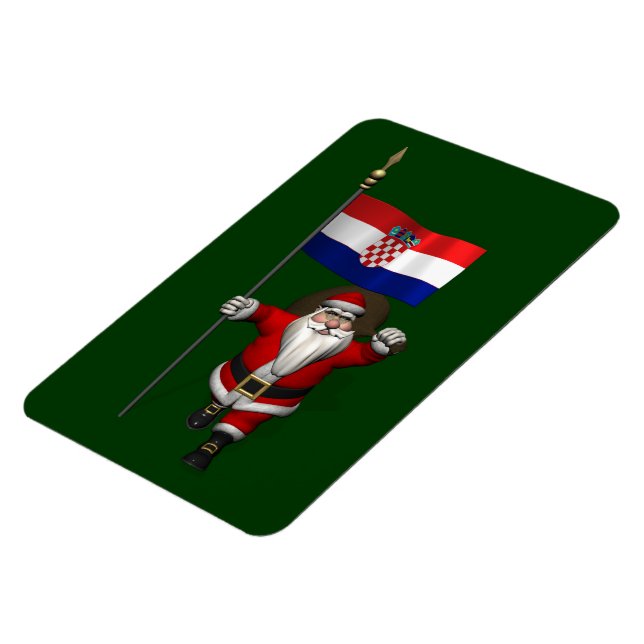 Santa Claus Visiting Croatia Magnet (Left Side)