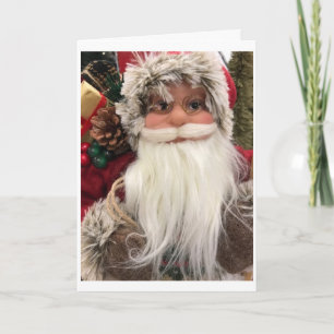 **SANTA CLAUS** WANTS TO SAY *MERRY CHRISTMAS* HOLIDAY CARD