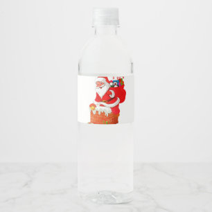Santa Claus water, bottle labels 🎄