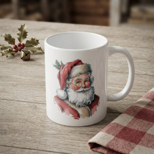 Santa Claus Watercolor Coffee Mug