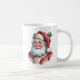 Santa Claus Watercolor Coffee Mug