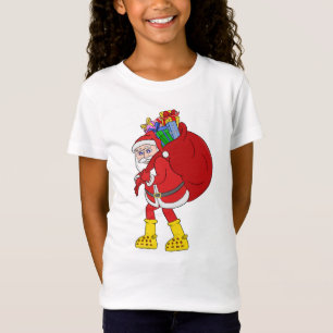 Santa Claus Wearing Big Yellow Boots T-Shirt