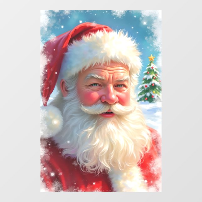 Santa Claus Window Cling (Sheet)