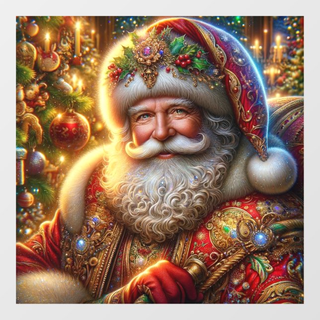 Santa Claus Window Cling (Sheet)