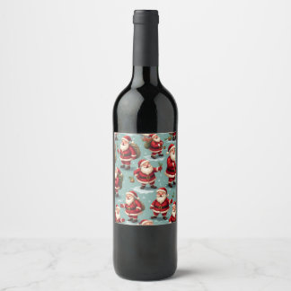  Santa Claus wine bottle interior props (Edit) Label