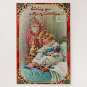 Santa Claus Wishing You a Merry Christmas Jigsaw Puzzle