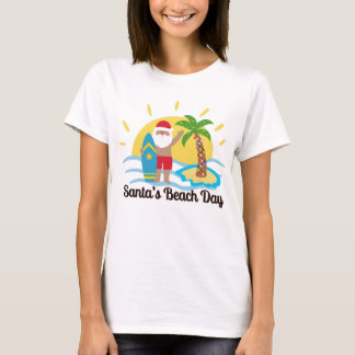 Santa Claus with a Twist – Beach Day T-Shirt