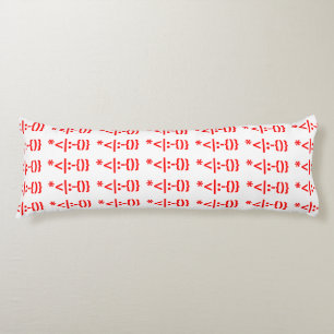 Santa Claus with Beard Christmas Emoticon Body Cushion