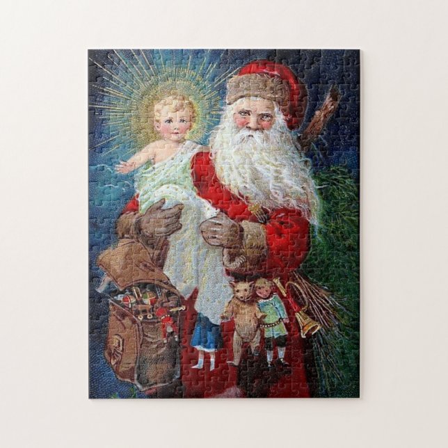 Santa Claus with Christ Child Jigsaw Puzzle (Vertical)