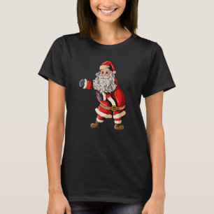 Santa Claus with Christmashat Floss Dance on Chris T-Shirt