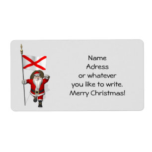 Santa Claus With Ensign Of Alabama