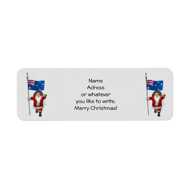 Santa Claus With Ensign Of Australia (Front)
