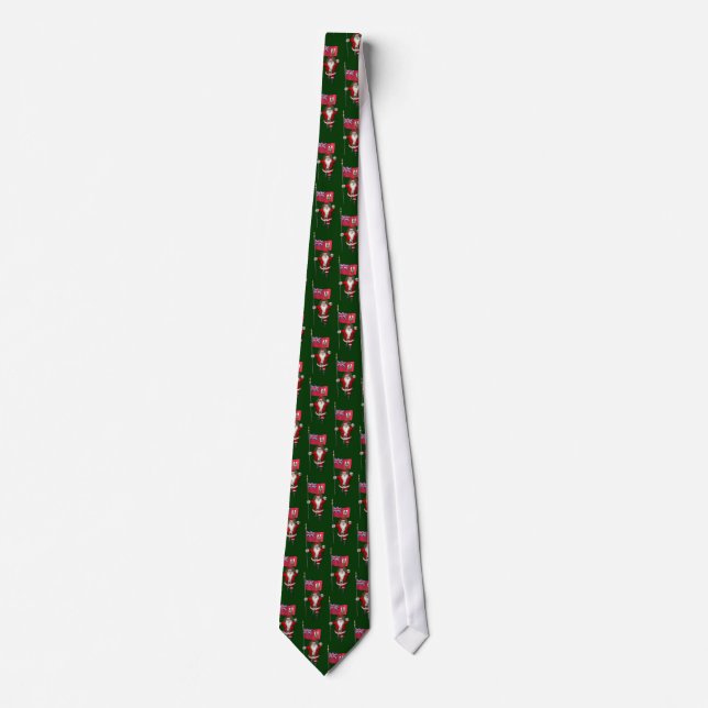 Santa Claus With Ensign Of Bermuda Tie (Front)
