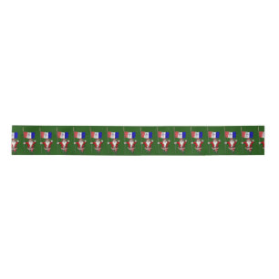 Santa Claus With Ensign Of Cleveland Satin Ribbon