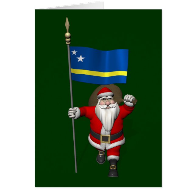 Santa Claus With Ensign Of Curaçao (Front)