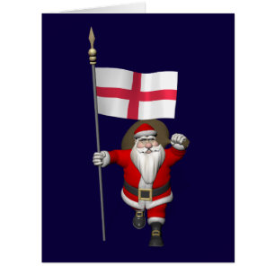 Santa Claus With Ensign Of England